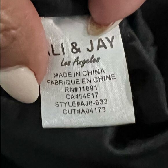 ALI & JAY Step & Repeat Black Bodycon Maxi Dress with Cutout - Picture 14 of 15